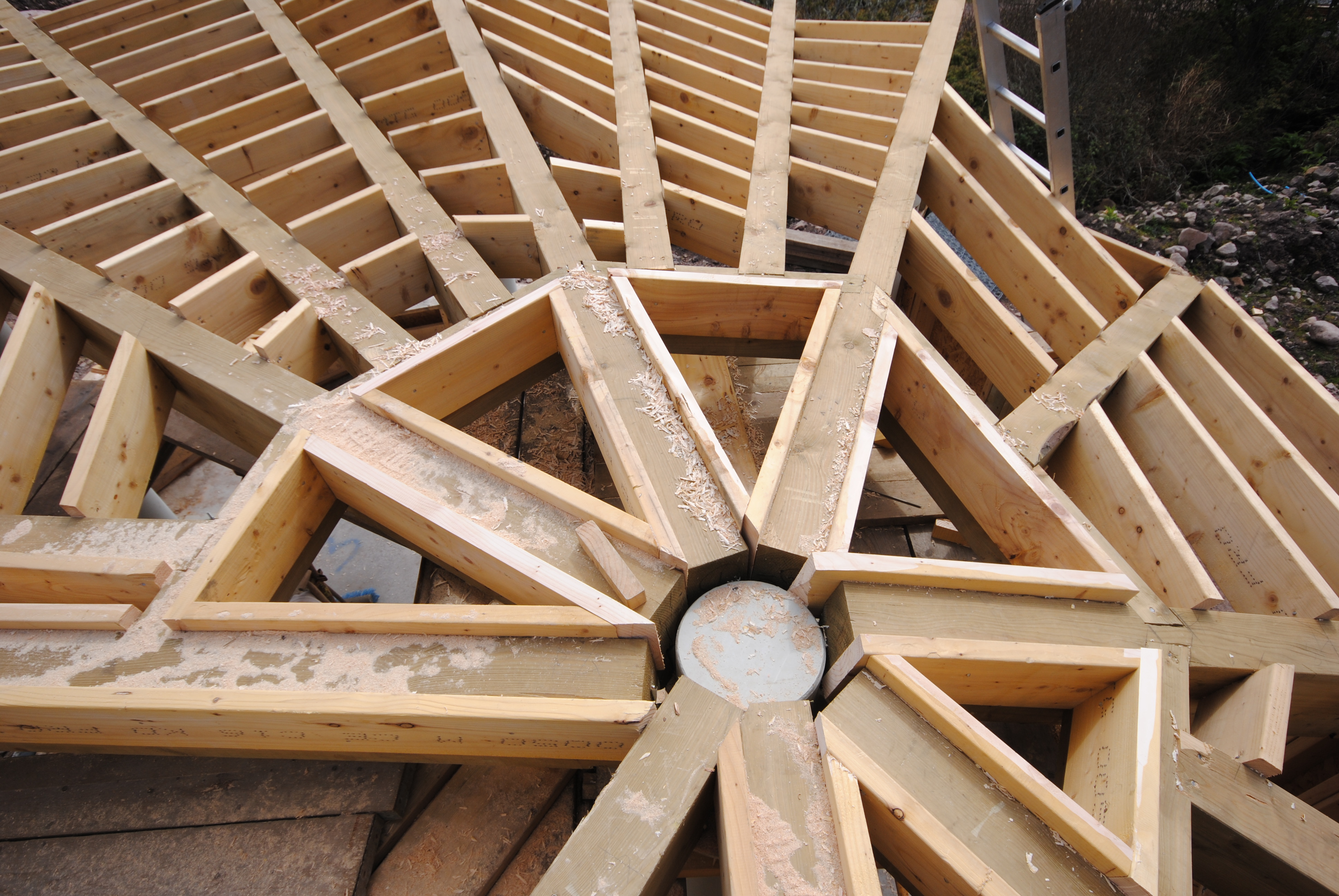 Northshire roof frame detail